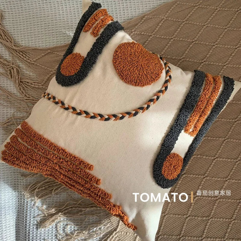 Fodera Per Cuscino Bohemien Geometria Ricamata In Nappa Personalizzata Federa Lunga Soggiorno E Divano Decorazioni Casa