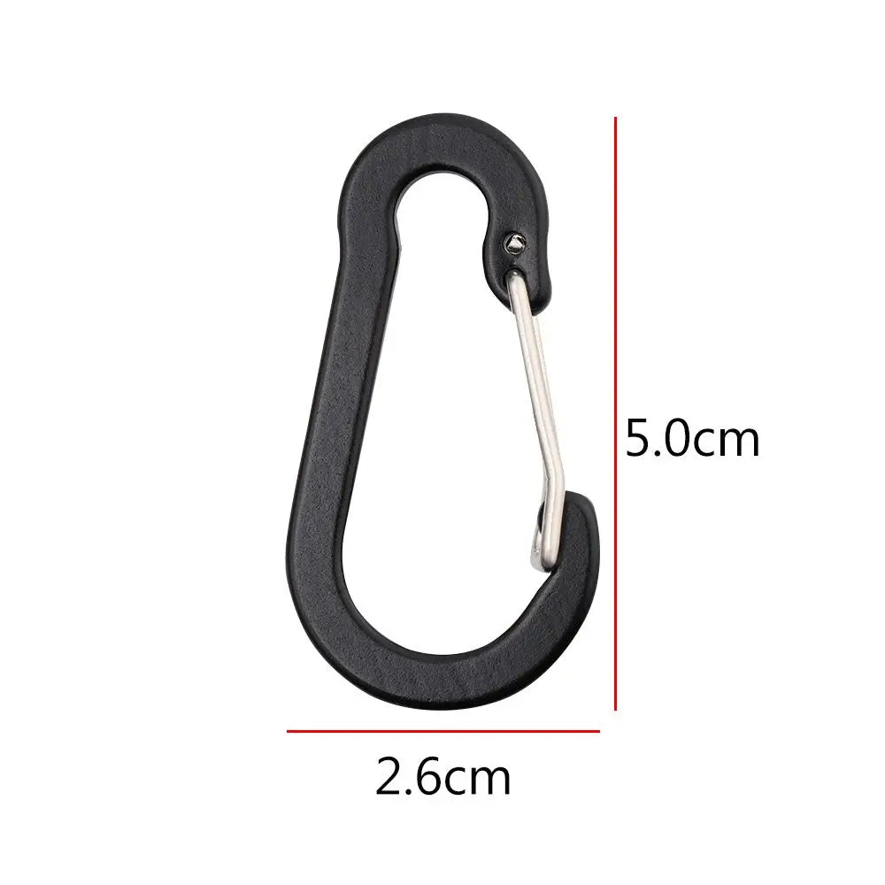 Portachiavi In Alluminio Robusti Con Moschettone E Fibbia A Scatto Set Da 5 Per Zaini Campeggio Arrampicata