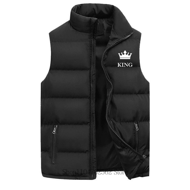 Gilet Senza Maniche Da Uomo Casual Classico Con Colletto Mandarino Mantiene Caldo Con Cerniera Per Abbigliamento Sportivo