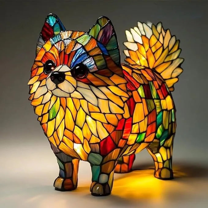 Divertimento Unico Artistico Carino A Forma Di Cane Ornamento Decorativo Luce Notturna Moderna Illuminazione Atmosferica