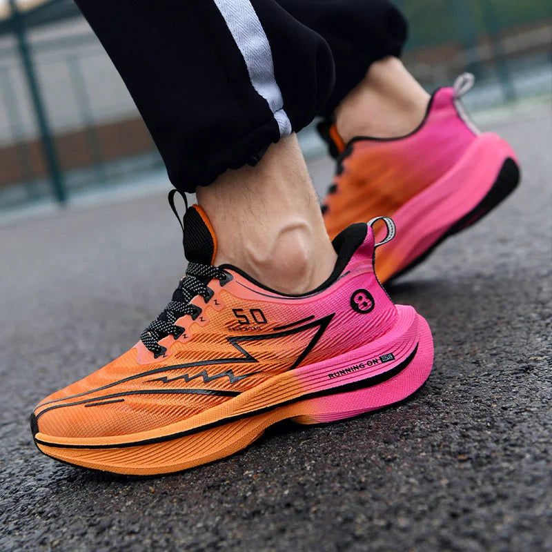 Sneakers Casual Di Lusso Da Uomo Traspiranti Scarpe Da Corsa Mocassini Alla Moda Comode Per Gara Con Aumento Di Altezza