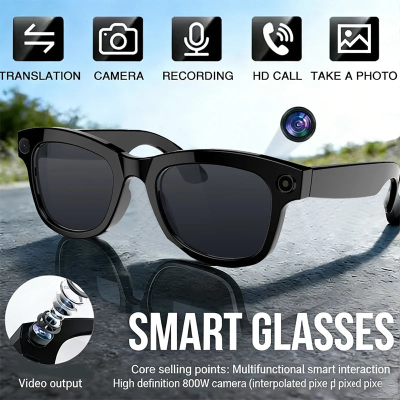 Nuovi Occhiali Smart AI 2026 Con Videocamera Da Sole, Chiamate Bluetooth, Trasferimento WiFi E Registrazione Audio