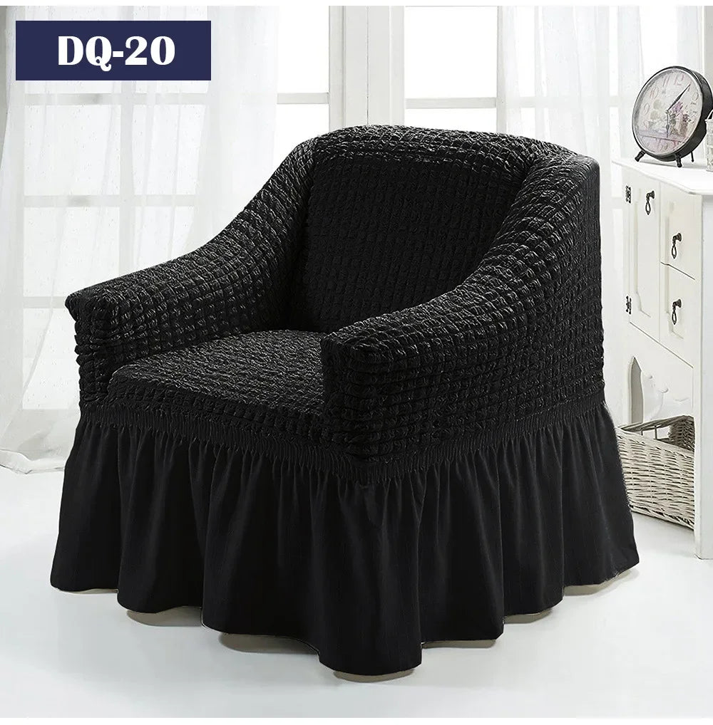 Fodere Per Divani Elastiche Universali Da 90-360 Cm Antiscivolo Copridivano Completo Per 1 2 3 4 Posti In Tessuto Estivo