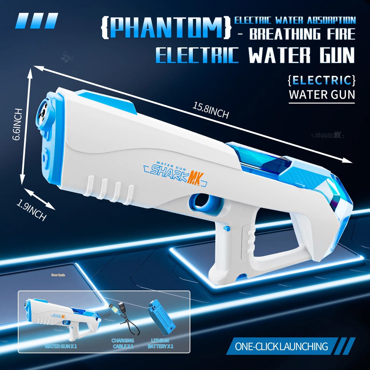 Pistola Ad Acqua Elettrica A Impulsi Completamente Automatizzata Per Spiaggia Gioco Estivo Battaglia Acqua Regalo Adulti