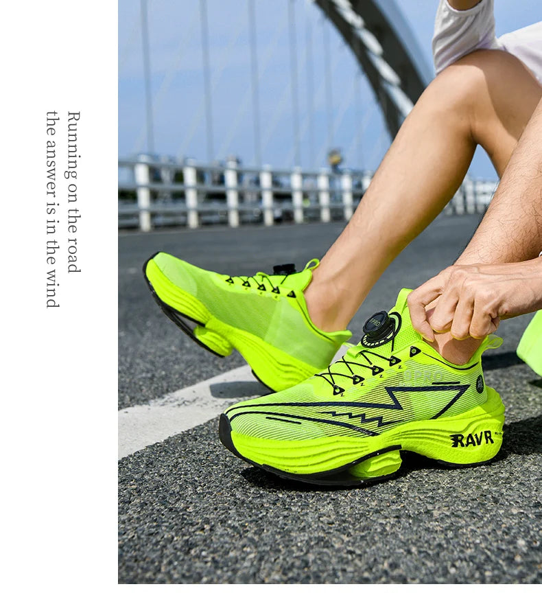 Letcomfit Scarpe Da Corsa Uomo 2025 Ammortizzazione Piastra Carbonio Scarpe Da Ginnastica Maratona Leggere Antiscivolo