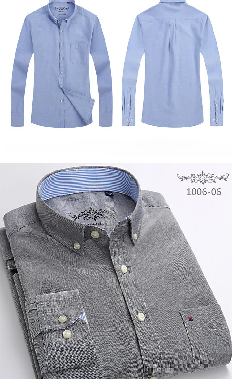 Novità Camicia Da Uomo Slim Fit Maniche Lunghe Formale Con Tasca Singola In Morbido Cotone Scozzese Per Ufficio