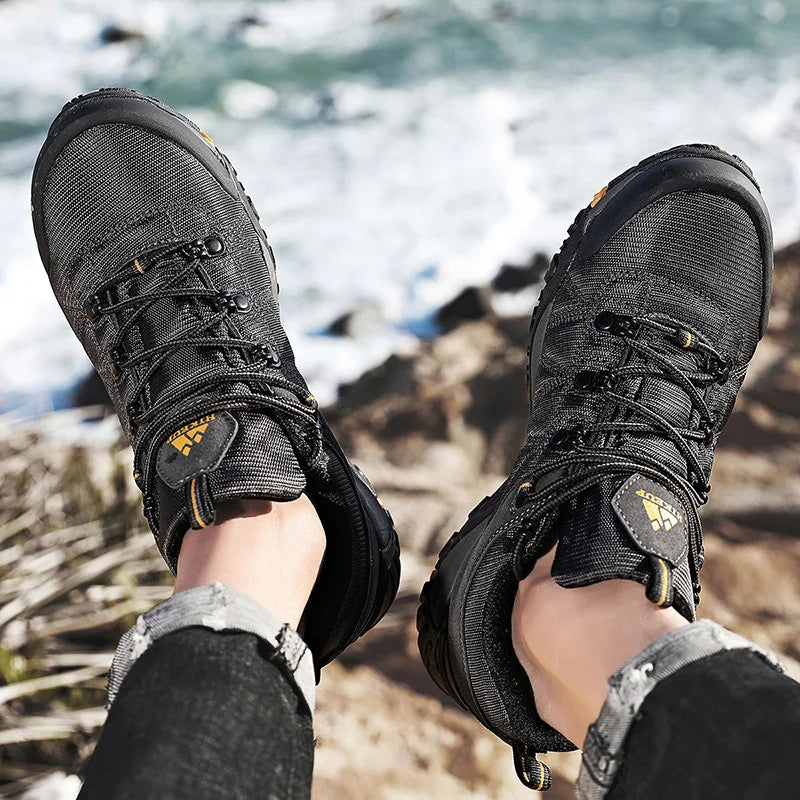 Scarpe Trekking Uomo Antiscivolo Traspiranti Esterno Resistente Agli Spruzzi Arrampicata Sneaker Montagna Turismo
