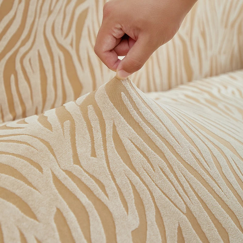 1pc Gonna Onda Cationica Copridivano Fodera per Divano Jacquard Elastico All-inclusive Protezione per Divano Regolabile Antiscivolo Universale