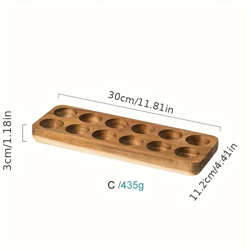 KEMORELA Scatola Portauova In Legno Multiscomparto Per Uova Fresche Perfetta Per Cucinare Al Forno