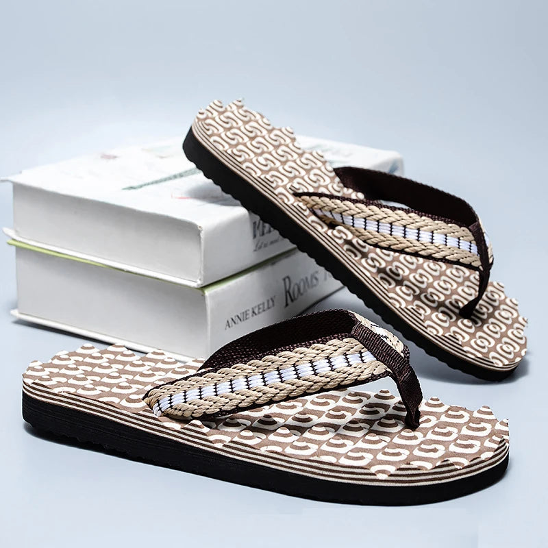 Pantofole Casual da Uomo Infradito Sandali Spiaggia Piatti Estivi Antiscivolo per Casa Interni Pantofola Uomo