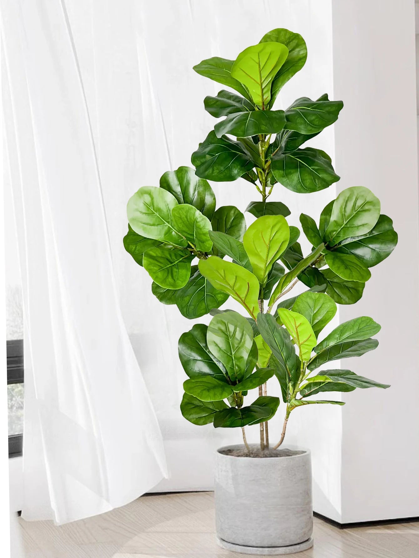 Kmitang Albero Artificiale Ficus Grande 70 135 Centimetri Realistica Interni Ed Esterni Decorazione Per Giardini Uffici