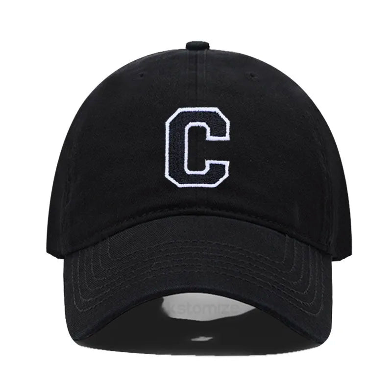 Berretto Da Baseball Unisex Ricamato Lettera AZ Cotone Morbido Alta Qualità Protezione Solare Snapback