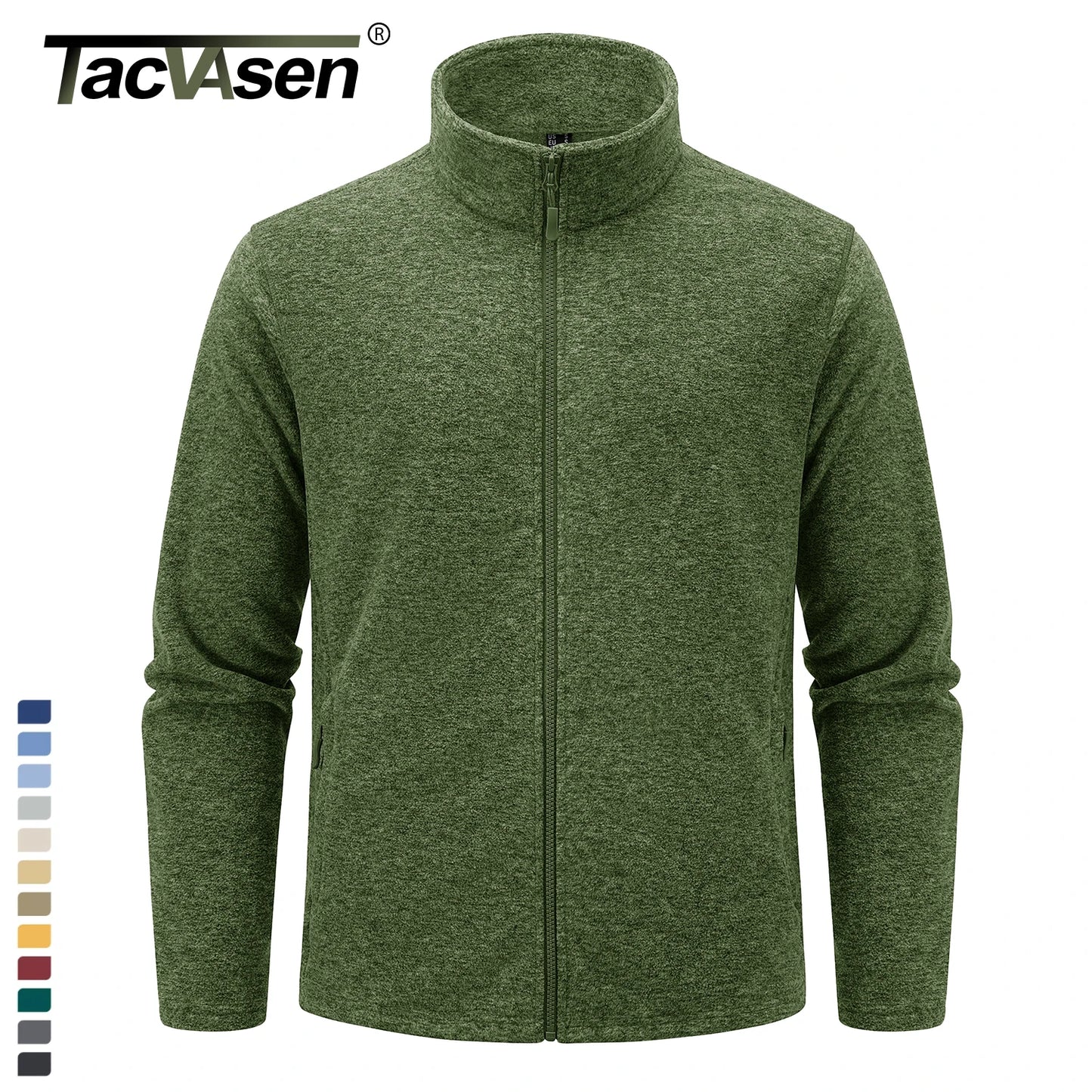 Giacche In Pile Leggere Uomo Con Colletto Alla Coreana Zip Intera Primaverile Sportiva Con Tasche Capispalla