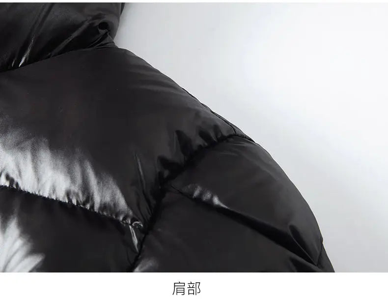 Piumino Da Uomo 2025 Inverno Con Cappuccio E Cerniera D Anatra Bianco Caldo Alla Moda Da Esterno Casual