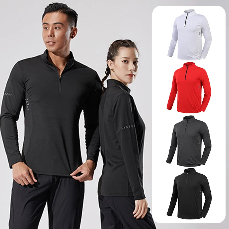 Maglia Da Fitness Da Uomo A Maniche Lunghe Per Corsa Palestra Sportiva Compression Rashguard Attillata
