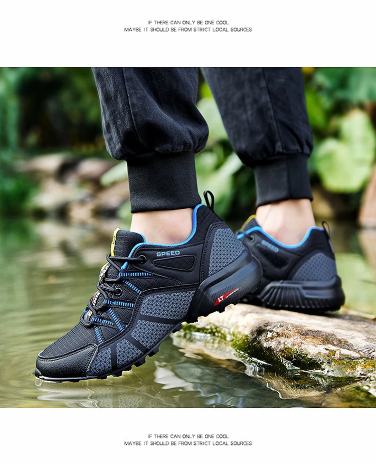 Scarpe sportive da trekking da uomo Stivali da allenamento per escursionismo impermeabili all'aperto Scarpe tattiche da caccia comode e resistenti all'usura da uomo