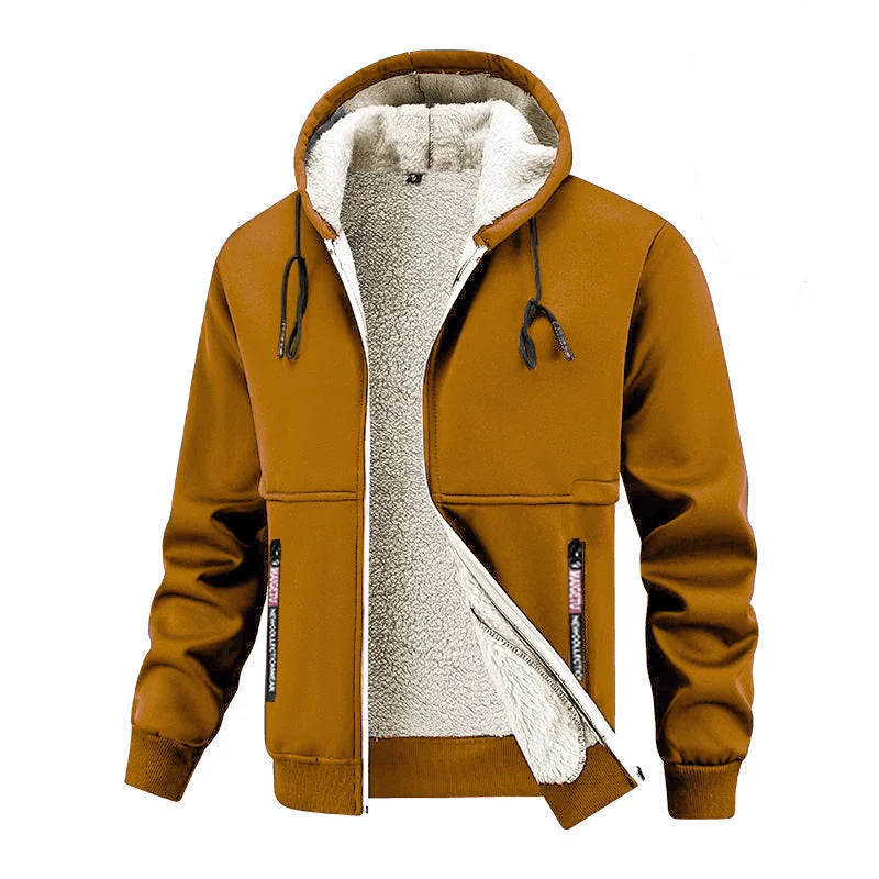 Felpa con Cappuccio per Animali in Pile Foderata Sherpa Spessa Giacca con Cerniera Pesante