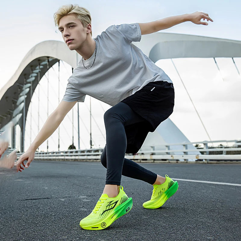 Scarpe Da Corsa Con Piastra In Carbonio Per Maratona Ammortizzanti Da Allenamento Uomo E Donna