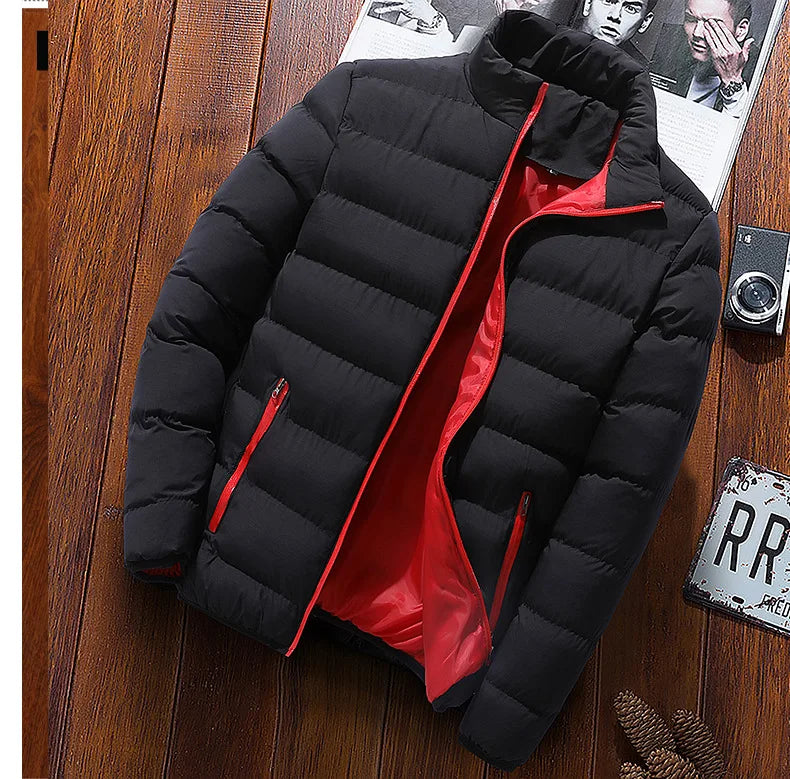 Giacca Invernale Con Zip Unisex 2025 Abbigliamento Casual Cotone Sottile Da Uomo E Donna