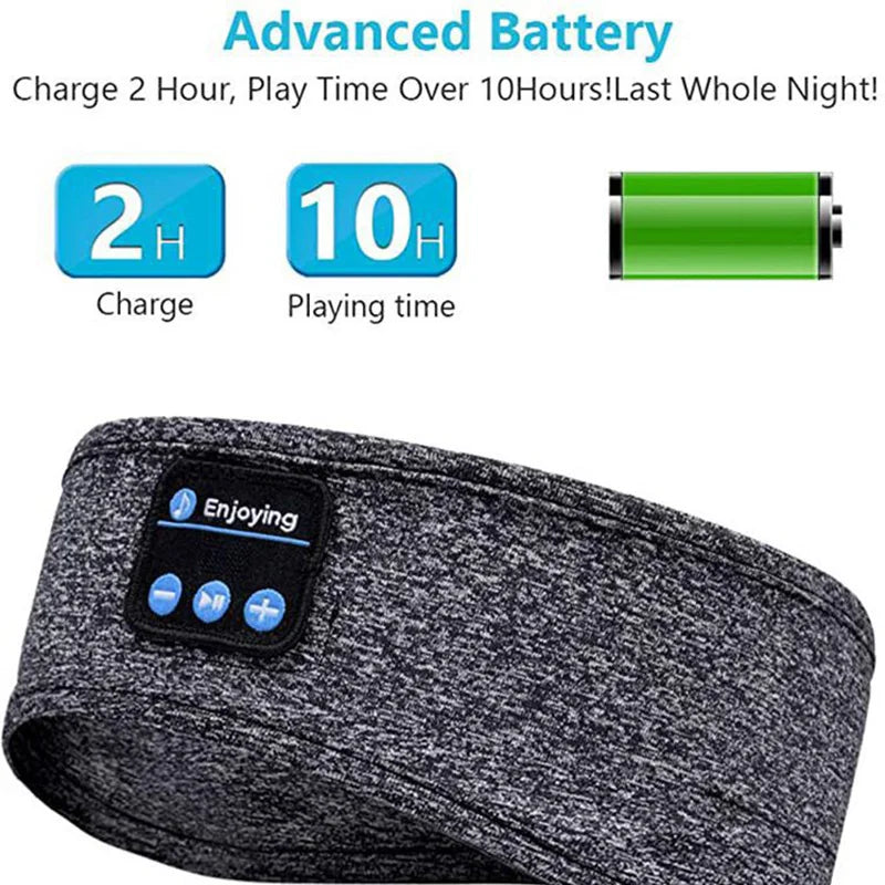 Auricolari Bluetooth Senza Fili Con Fascia Morbida Per Dormire E Allenarsi Con Cancellazione Attiva Del Rumore