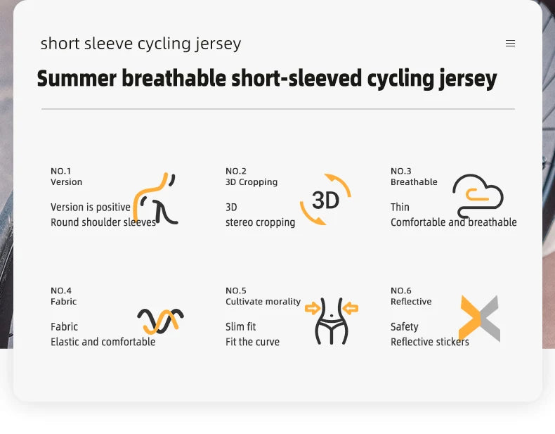 Maglia Da Ciclismo RockBros MTB Uomo Abbigliamento Estivo Traspirante Con Cerniera YKK Alta Qualità