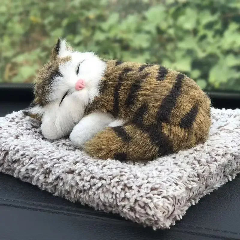 Peluche Simulato Per Gatti Con Suono Gatto Addormentato Decorazione Stanza Dei Bambini Regalo Di Compleanno