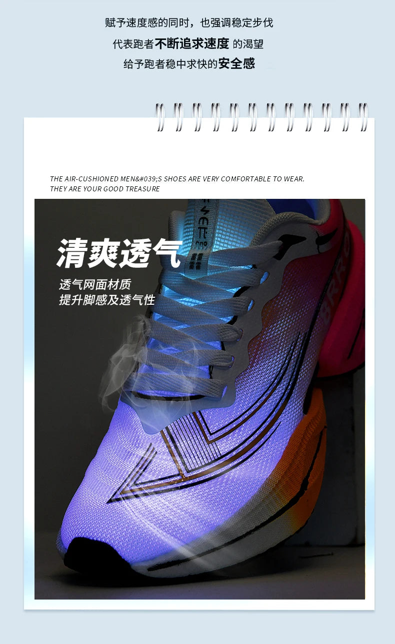 Scarpe da Corsa Sportive Unisex per Maratona Traspiranti Leggere Comode Sneakers Atletiche con Ammortizzazione ad Aria