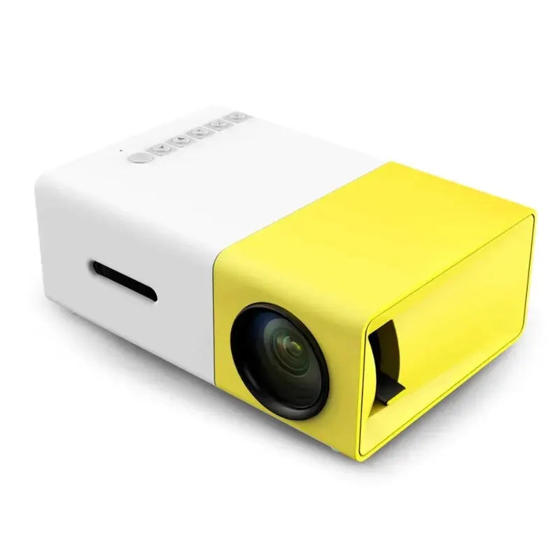 YG300 Mini Proiettore LED Aggiornato 1000 Lumen Risoluzione 320x240 HDMI Compatibile USB Lettore Multimediale Domestico