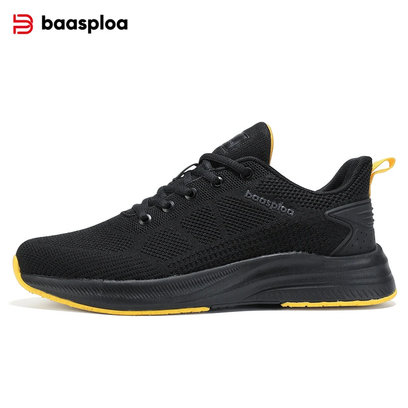Baasploa Scarpe Da Corsa Uomo Leggere In Mesh Traspiranti Con Lacci Per Attività All Aperto