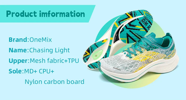 Onemix Marathon Scarpe Da Corsa Con Piastra In Carbonio Ultraleggere Tecnologia Di Rimbalzo Sneakers Da Uomo All Aperto