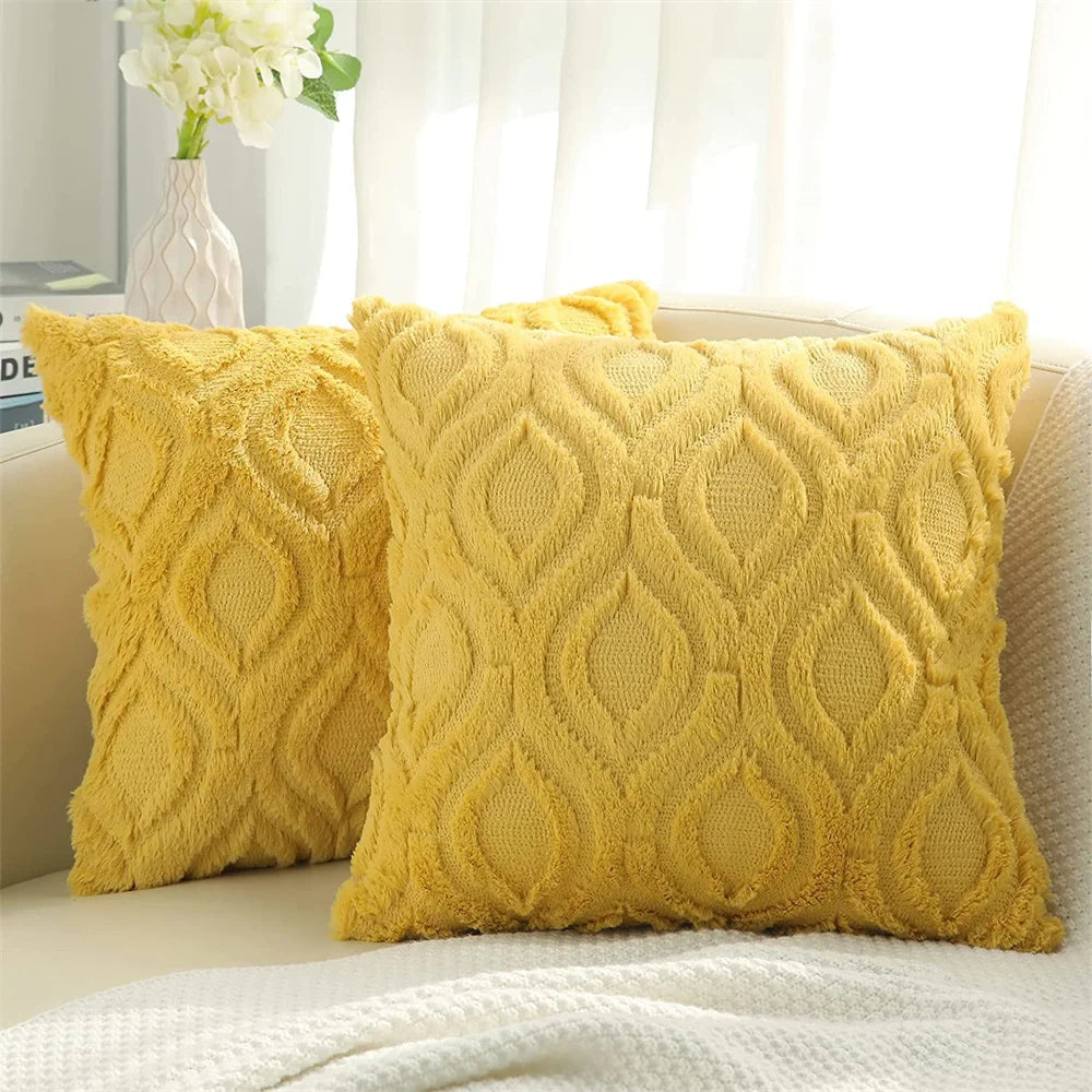 Fodera Per Cuscino Kitinjoy 45x45 In Cotone Peluche Per Divano Letto Soggiorno Casa