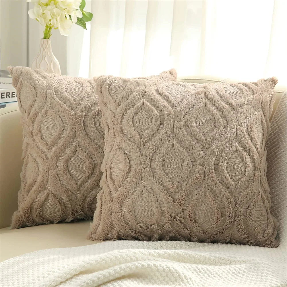 Fodera Per Cuscino Kitinjoy 45x45 In Cotone Peluche Per Divano Letto Soggiorno Casa