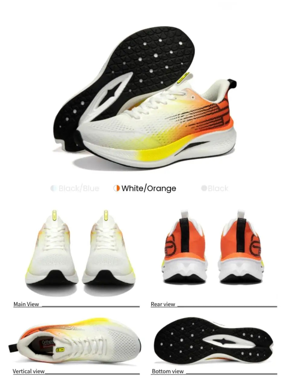 Baasploa Scarpe Da Corsa Uomo Traspiranti Leggere Con Piastra In Carbonio Antiscivolo Per Maratone Professionali
