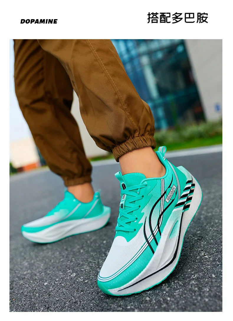 Scarpe Da Corsa Carbon Board Marathon Uomo Donna Traspiranti Leggere Antiscivolo Scarpe Da Ginnastica Atletiche