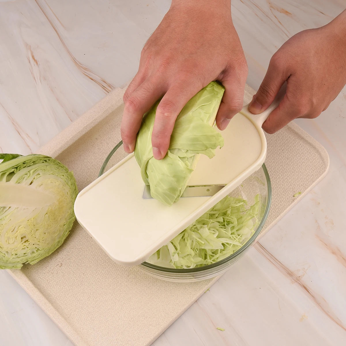 Affettatrice Portatile Vegeta Con Lama A V In Acciaio Inossidabile Impugnatura Ergonomica Per Verdure E Frutta