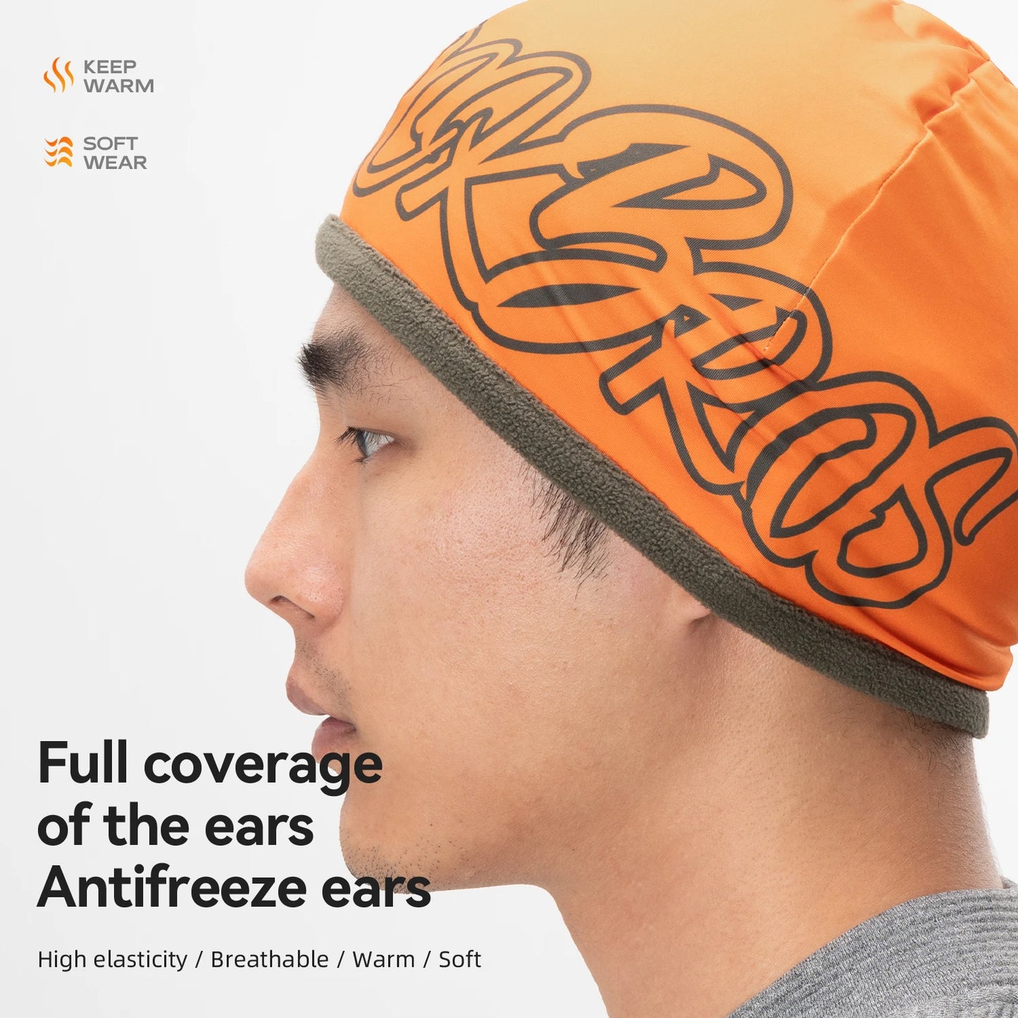 Rockbros Cappello Caldo Reversibile Pile Polare Alta Elasticità Ciclismo Sci Escursionismo Copertura Unisex