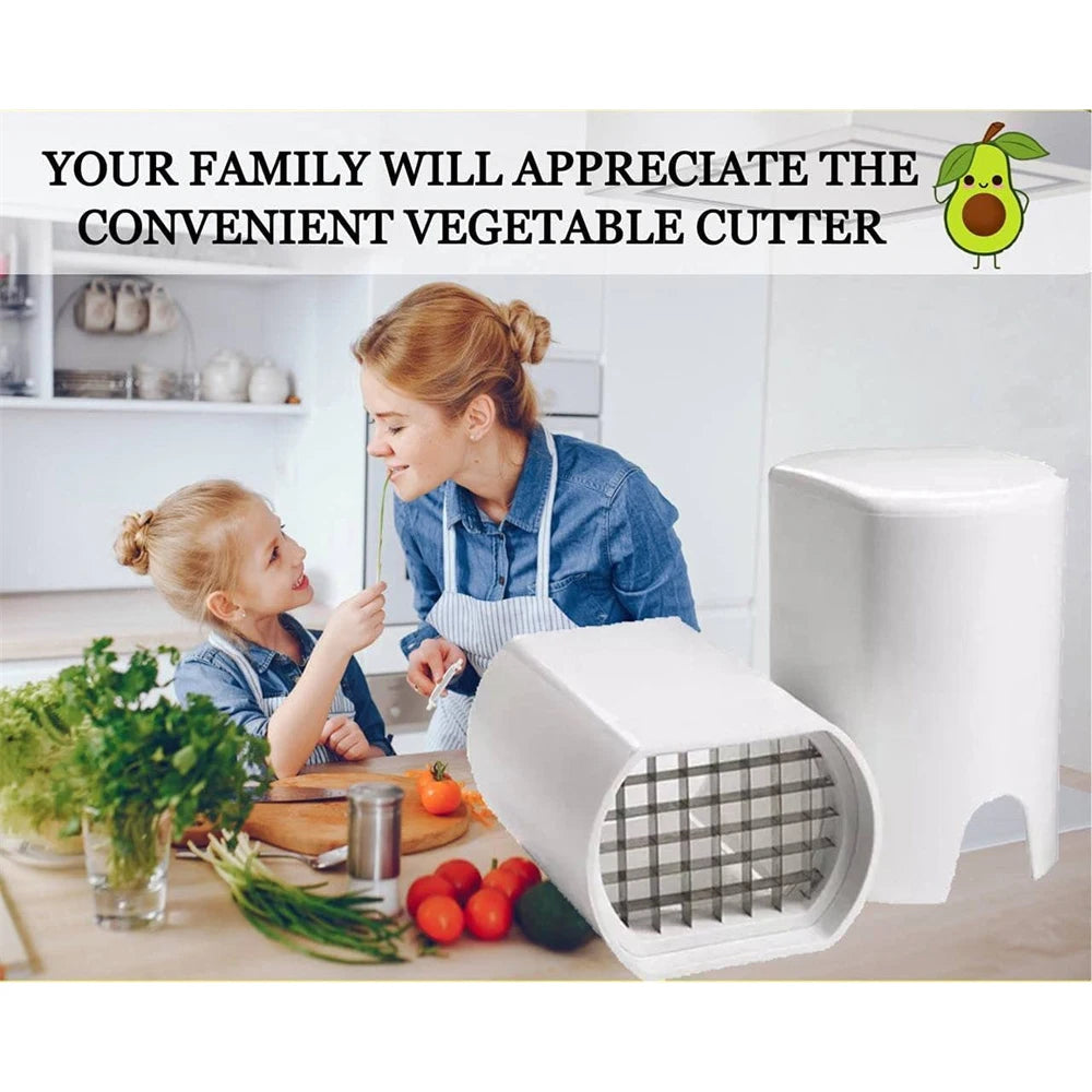 Affettatrice Verdure E Patate Taglio Naturale French Fry Cutter Veggie Dicer Veg Chopper In Acciaio Inox