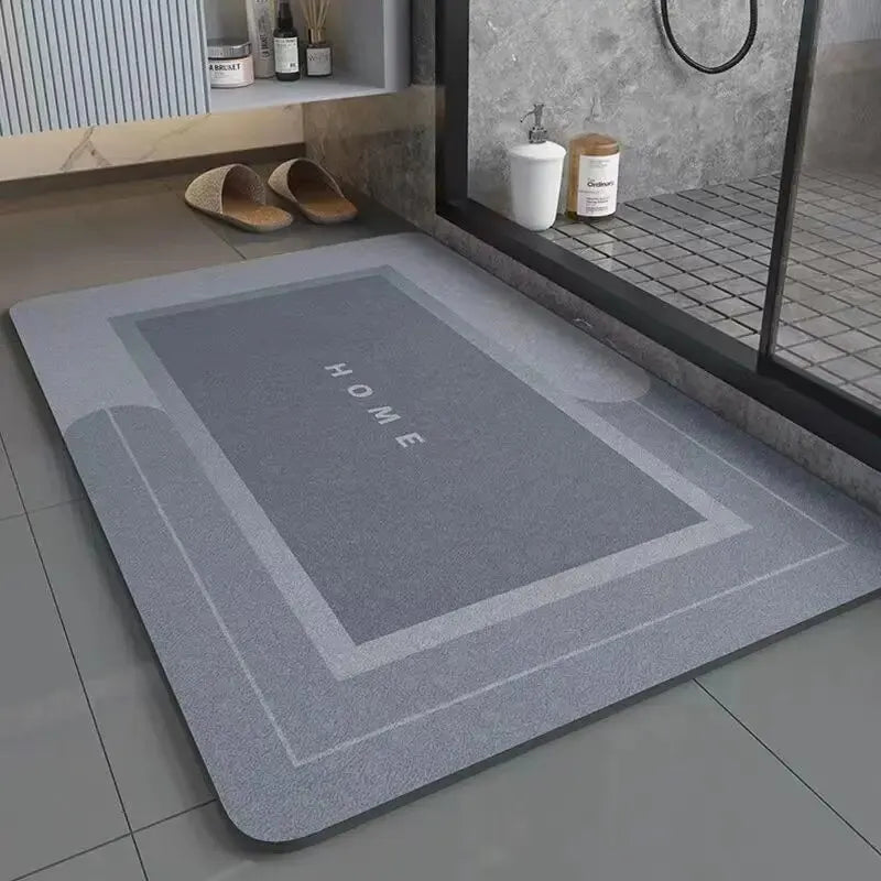 Tappetino Bagno Antiscivolo Assorbente In Fango Diatomea Ad Asciugatura Rapida Per WC E Piedi