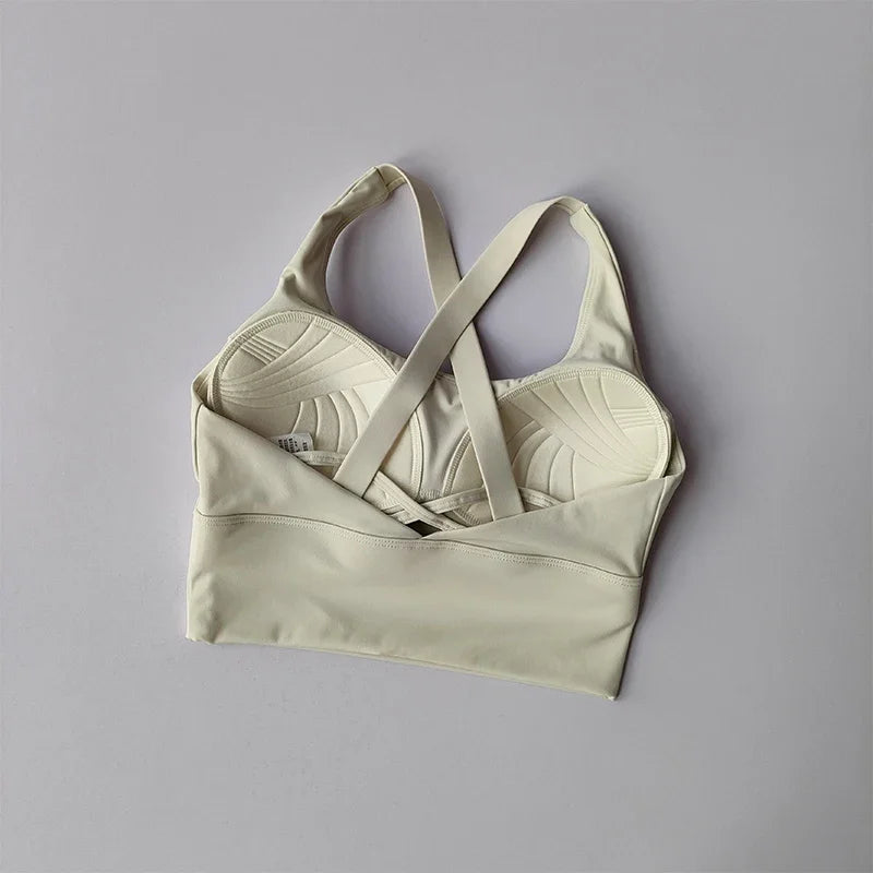 Reggiseno Sportivo Tutto In Uno Alta Intensità Antiurto Per Corsa Yoga Fitness Estivo WX238