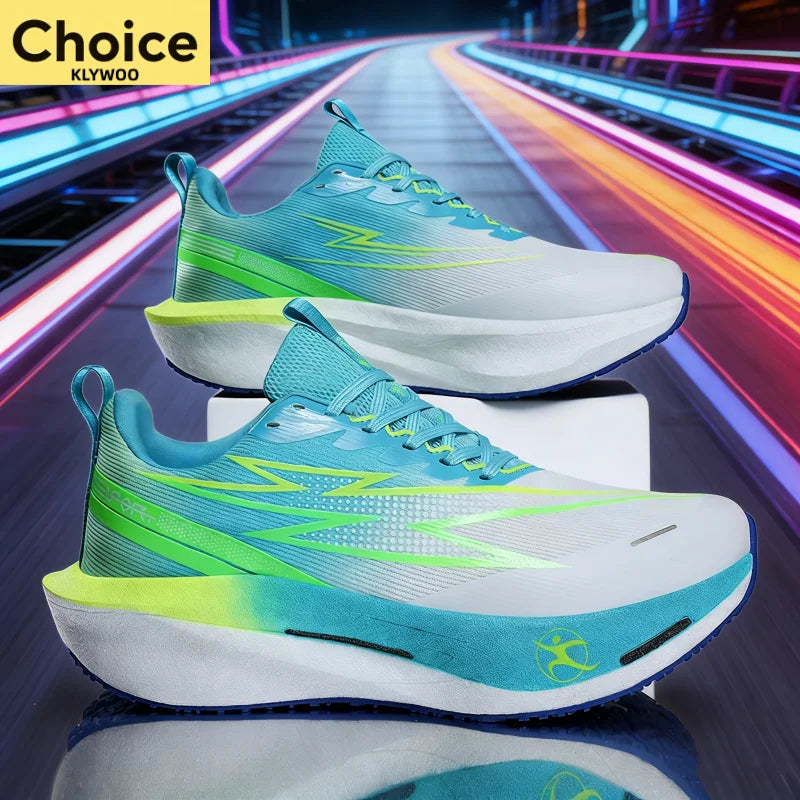 Scarpe Da Corsa Con Piastra In Carbonio Per Maratona Uomo Donna Traspiranti Leggere Antiscivolo Sneakers Di Marca