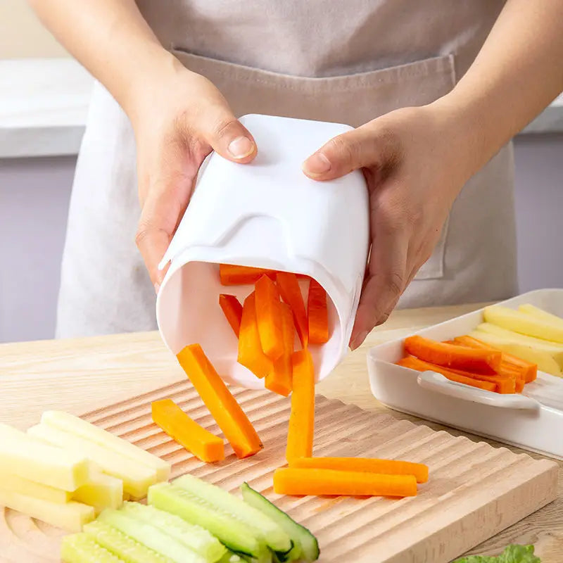 Taglierina Per Patate Fritte Ecologica Affettatrice Rapida Strumento Da Cucina Per Patate Veggie Dicer Veg Chopper
