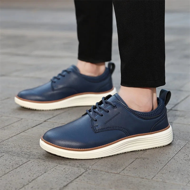 Scarpe Uomo Sportive Casual Alla Moda In Pelle Traspiranti e Comode Marrone Scarpe da Golf e Formali