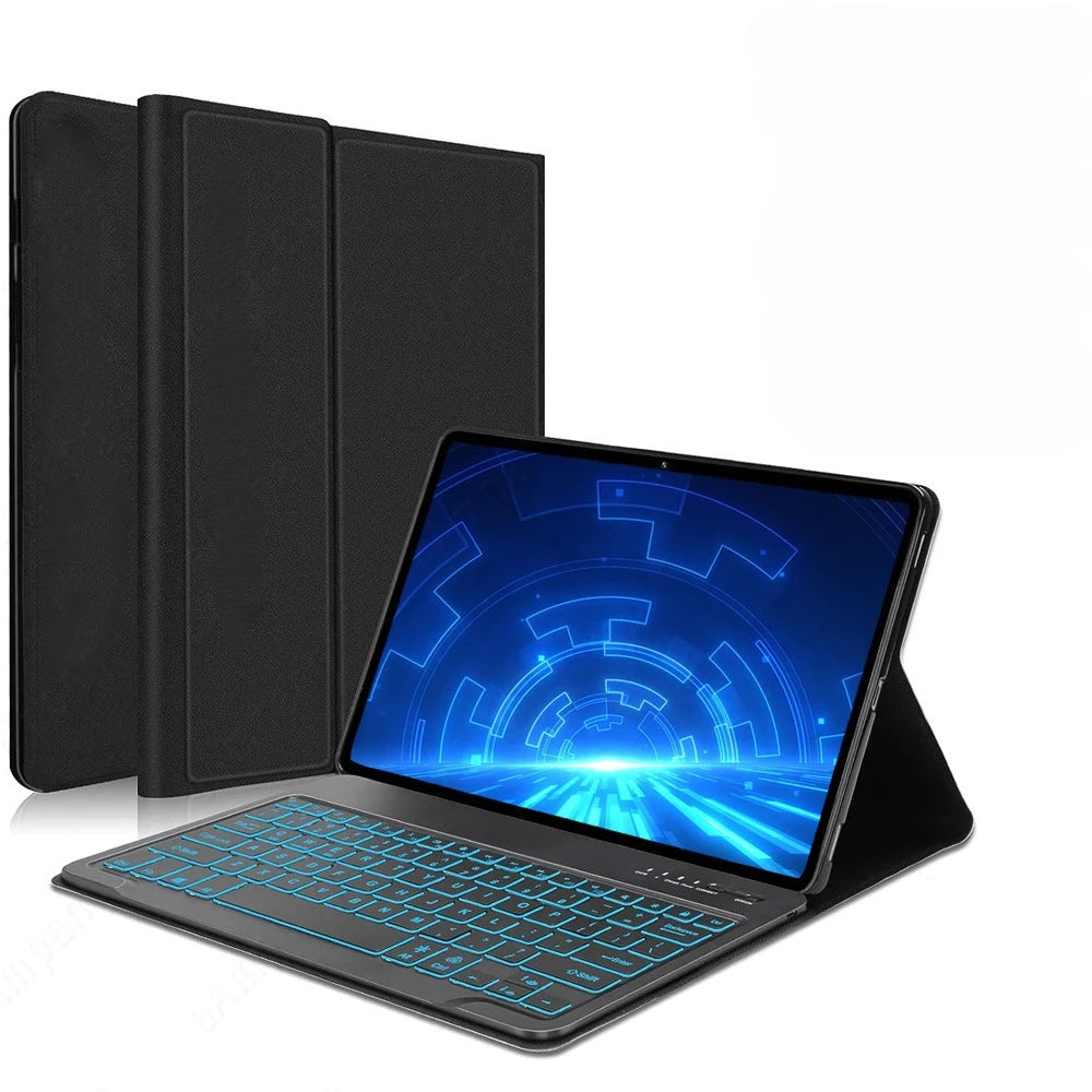 Custodia per Lenovo Idea Tab Pro 12.7 Pollici 2025 TB373FU con Tastiera Staccabile Retroilluminata in Pelle