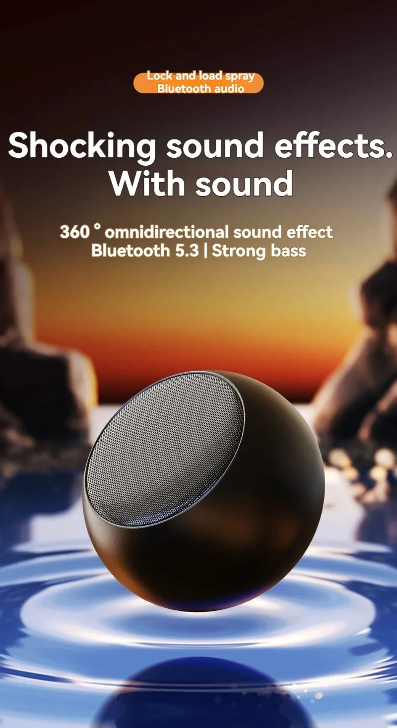 Altoparlante Bluetooth Wireless Portatile Nuovo Subwoofer Robusto In Metallo Per Esterno e Ufficio