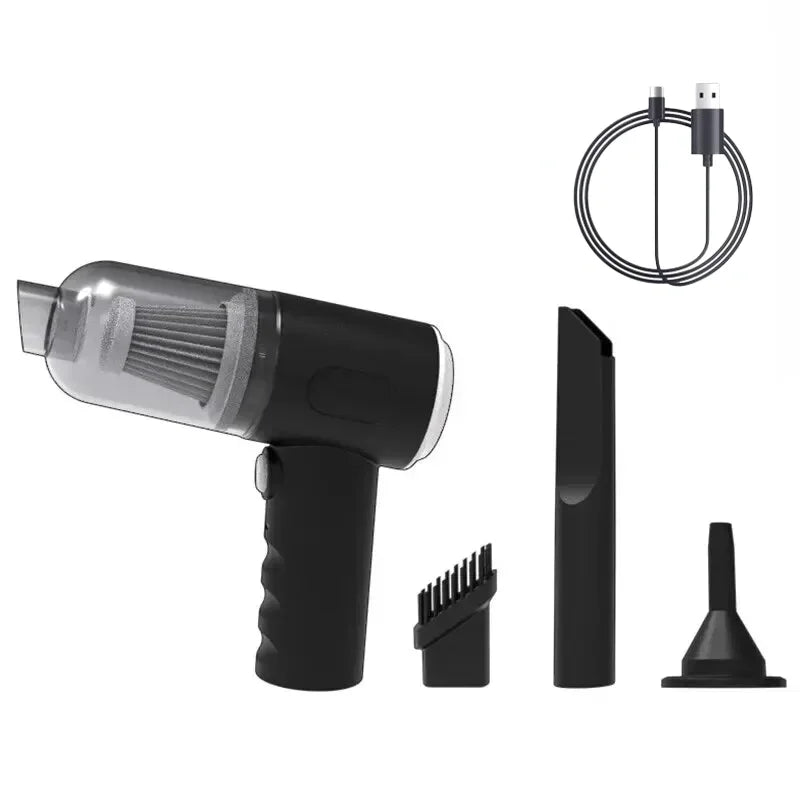 Aspirapolvere Senza Fili Per Auto 9000 Pa Potente Ricarica USB Portatile Umido E Secco Per Casa