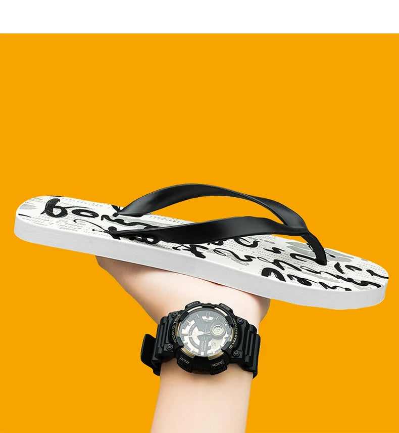 Infradito Da Uomo Antiscivolo Con Suola Morbida Clip Antiscivolo Design Pittura Cinese Sabbia Da Spiaggia