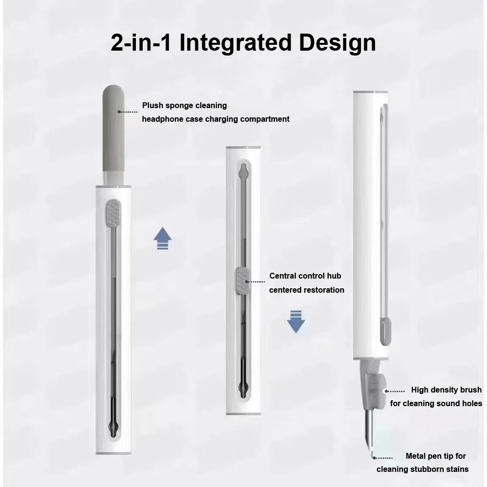 Kit Di Pulizia Auricolari Penna Tre In Uno Per AirPods Pro 2 3 4 Galaxy Buds 3 Cuffie Xiaomi Detergenti Auricolari