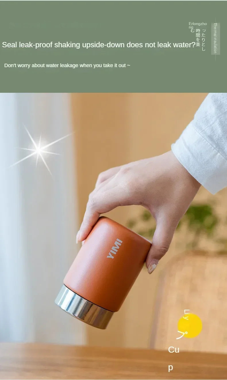 Bottiglia Termica Mini 230 Ml Acciaio Inox 316 Con Isolamento A Vuoto Portatile Per Viaggiare Caffè E Tè Caldi O Freddi