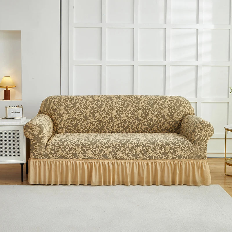 Fodera Divano A Fiori Stile Europeo Jacquard Copridivano Antiscivolo Protezione Per Mobili Soggiorno Decorazioni Casa