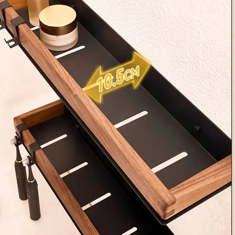 Mensole Da Bagno In Legno Scaffale Portaoggetti Da Parete Organizzatore Per Bagno Cucina E Casa Sopra Il WC